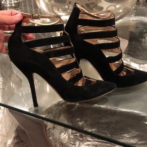 Jimmy Choo cage bootie heels